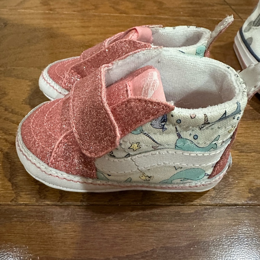 Vans crib shoes narwhal